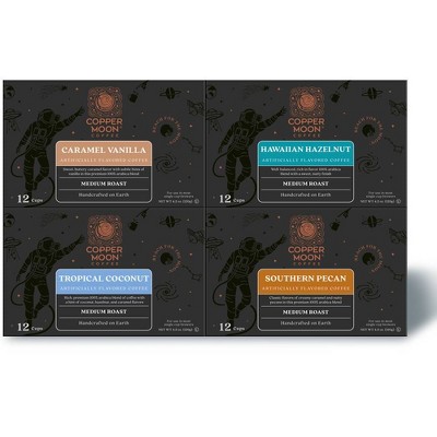 Copper Moon Flavored Variety Pack Single Serve Coffee Pods - 48ct