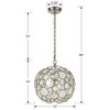 Crystorama Lighting Palla 1 - Light Pendant in  Antique Silver - 4 of 4