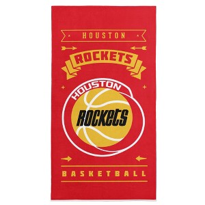 NBA Houston Rockets Hardwood Classics Beach Towel 30x60 Inches - 1 of 4