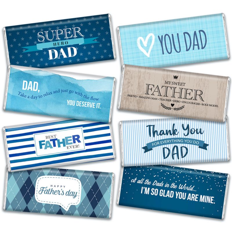 Father's Day Candy Gift Box - Hershey's Chocolate Bars (8 bars/box) - By Just Candy, 2 of 4
