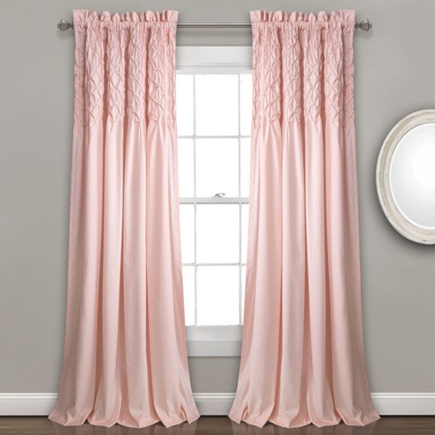 84 X52 Bayview Window Curtain Panels, Blush Pink Curtain Panels