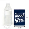 Big Dot of Happiness Navy Blue Elegantly Simple - Guest Party Favors Thank You Cards (8 count) - 3 of 4