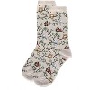 Memoi Women's Owls Bamboo Crew Socks - 3 of 3