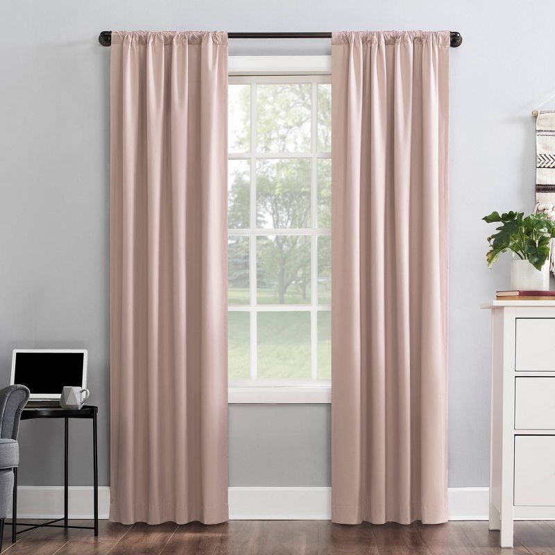 Cyrus Thermal Total Blackout Back Tab Curtain Panel - Sun Zero, 3 of 12
