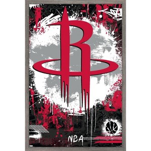 Trends International NBA Houston Rockets - Maximalist Logo 23 Framed Wall Poster Prints - 1 of 4