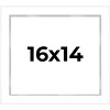 PosterPalooza | Modern Shadow Box 1" Depth White Picture Frame - UV Acrylic, Backing Board, Hanging Hardware - 2 of 4