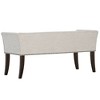 NicBex 49.5" End of Bed Bench with Low Back,Upholstered Ottoman Bench with Flared Arms,Plush Foot Stool with Nailhead Trim,Storage Bench for Bedroom - 2 of 4
