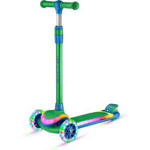 Lifemaster 3-Wheel Kids Scooter with Multi-Color Lights on Deck & Wheels – 5-Height Adjustable Handlebar, Child Safety Certified, Boys & Girls Ages 3+ - 1 of 4