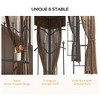 10' x 12' Patio Gazebo with Corner Frame Shelves, Double Roof Outdoor Gazebo Canopy Shelter with Netting - 4 of 4