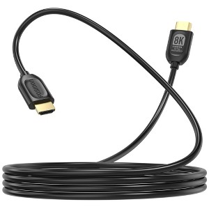 Fosmon 8K HDMI Cable 15ft HDMI Cord, 30AWG HDMI to HDMI Cable, HDMI 2.1 Cable 4K@120Hz|8K@60Hz Ultra High Speed HDMI Cable ARC for Nintendo Switch PS5 - 1 of 4