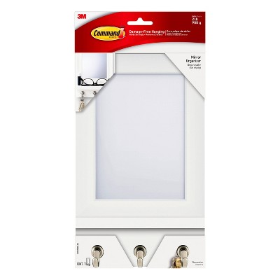 Command Mirror Organizer White