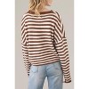 Women's Striped Button Down Cardigan - Things Between - 3 of 3