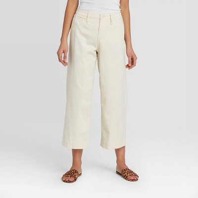 high rise cropped pants