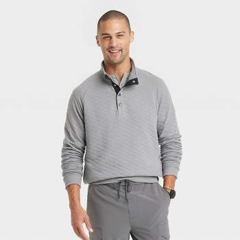 Men's Quarter-zip Sweatshirt - Goodfellow & Co™ Dark Green M : Target