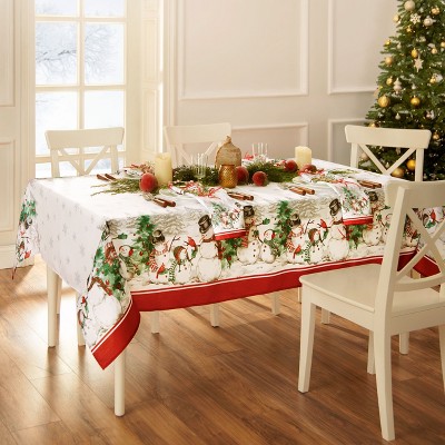 90 x 300cm " Roll Mangeltuch " rote Webstreifen " Xmas Christmas tablecloth 
