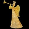 60" Champagne Sisal Angel Novelty Sculpture Light White Lights - National Tree Company - 3 of 3