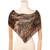 Elerevyo Women's Leopard Large Square Satin Shawl Head Wrap Neck Scarf Bandanas 35.4" X 35.4" - 2 of 4