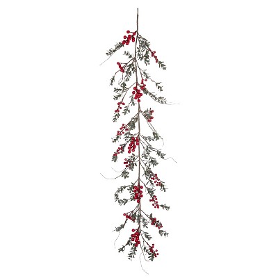 Gallerie Ii Red Berry & Tiny Leaf Garland : Target