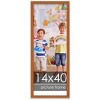 PosterPalooza | Panoramic Slim Profile Brown Picture Frame - UV Acrylic, Foam Board Backing, Hanging Hardware - 2 of 4