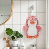 REGALWOVEN 2 Packs Cute Cartoon Animal Chenille Soft Absorbent Decorative Hand Towel 8" x 8" - 2 of 4