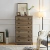 Arina 6 Drawer Dresser, Tall Chest for Clothes, Storage Cabinet for Bedroom and Living Room, Indoor Furniture - The Pop Home - image 2 of 4