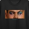 Holy Airball, Close Up Shot on Black Short Sleeve Adult Crop T-Shirt - 2 of 3