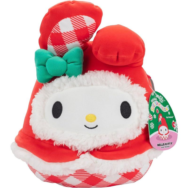 Squishmallows 8" Hello Kitty & My Melody Christmas Plush 2-Pack - Officially Licensed Kellytoy- Squishy Holiday Stuffed Animal Toy - Gift for Girls, 2 of 4