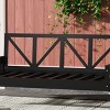 Modern Twin Size Porch Swing Bed with Frame and 16.4ft Ropes, Acacia Wood Hanging Daybed for Patio, Garden or Backyard-Maison Boucle - 3 of 4