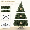 YARDSIGHT 7 ft. Hinged Artificial Christmas Tree with 778 PVC Branch Tips, Full Unlit Holiday Tree for Home, Office, and Festive Events - 4 of 4