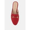 Velvet Buckled Flat Mules Women - 4 of 4