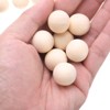 Unique Bargains Unique Natural Small Wooden Round Balls for Crafts Arts and DIY Project 20 Pcs - 3 of 4