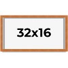 PosterPalooza | Panoramic Flat Brown Picture Frame - UV Acrylic, Foam Board Backing, Hanging Hardware - 2 of 4