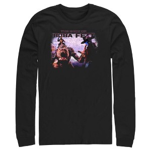 Men's Star Wars: The Book of Boba Fett Cad Bane Rancor and Boba Standoff Long Sleeve Shirt - 1 of 4