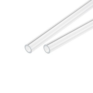 Unique Bargains Lamp Lantern Water Cooling System Acrylic Round Pipes Clear 2 Pcs 14" - 1 of 4