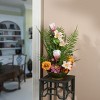 8" Artificial Multicolor Floral Arrangement in Bowl - National Tree Company - 2 of 4