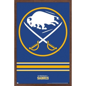 Trends International NHL Buffalo Sabres - Logo 20 Framed Wall Poster Prints - 1 of 4