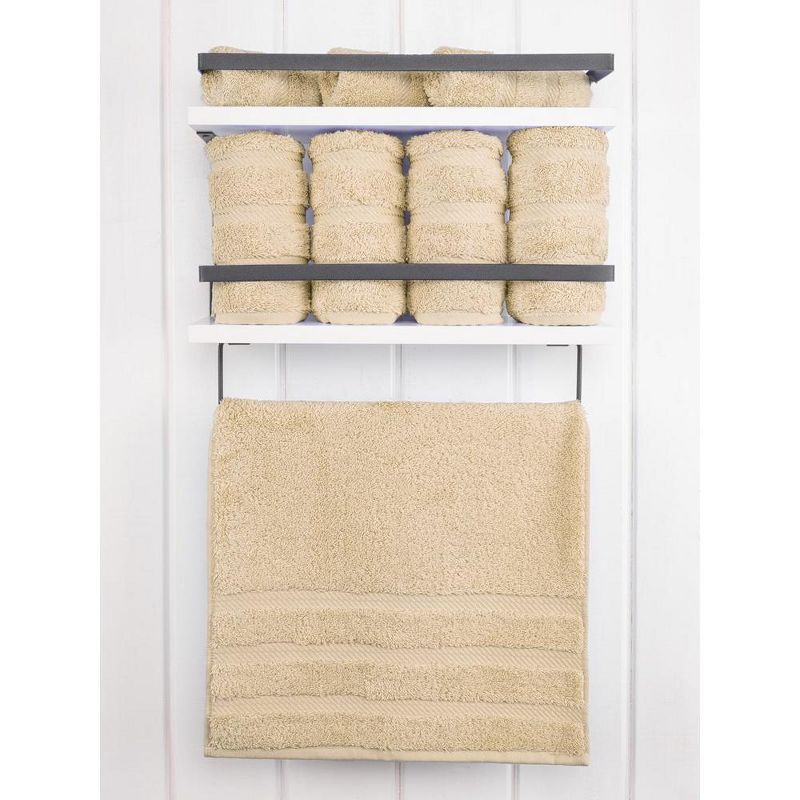 American Soft Linen 100% Cotton Luxury 4 Piece Hand Towel Set, 16x28 inches Soft and Quick Dry Hand Face Towels for Bathroom, 2 of 10
