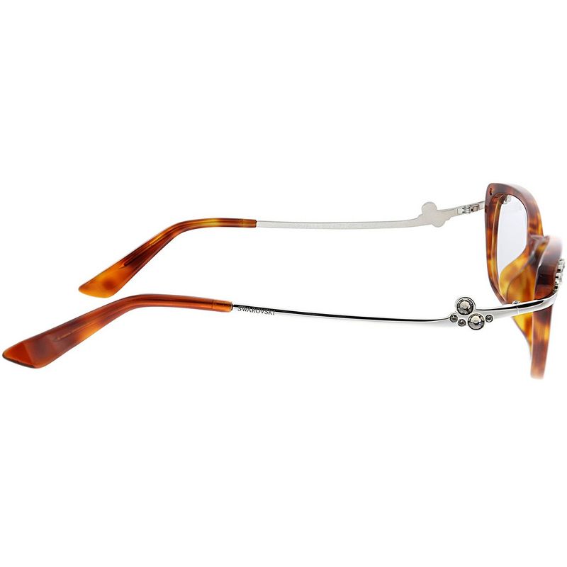 Swarovski  052 Womens Rectangle Eyeglasses Havana 54mm, 3 of 4
