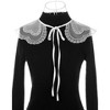 Elerevyo Women Detachable Semi-Sheer Embroidery Neck Ruff Fake Dickey Collar Blouse 1 Pc - 2 of 4