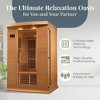 Dynamic Saunas Maxxus Toulouse 2 Person Low EMF Far Infrared 6 Panel Sauna with Chromotherapy, FM Radio, CD Player, Aux Port, and Built-In Speakers, - 2 of 4