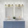 Livex Lighting Beckett 3 - Light Vanity in  Satin Brass - 4 of 4