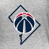 NBA Washington Wizards Women's Short Sleeve Burnout Scoop T-Shirt - 4 of 4