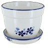 Blue Rose Polish Pottery D036 Manufaktura Large Flower Pot - 2 of 2