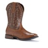 IUV Western Boots Wide Square Toe Western Retro Boot Black/Brown - 2 of 4