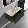 NicBex Floating Bathroom Vanity with Sink,Bathroom Sink Vanity with Drawer,24/30/36 inch Bathroom Sink Cabinet for Bathroom,Walnut/Oak/Black - 2 of 4