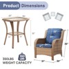 Gymojoy Outdoor Patio Chair with Table High Back Club Chair - 2 of 4