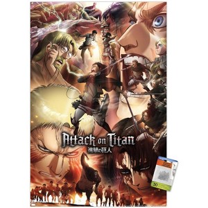 Trends International Attack on Titan: Season 3 - Key Art Unframed Wall Poster Prints - 1 of 4