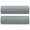 vidaXL 3-Seater Sofa in Light Gray Fabric with Throw Pillows - Modern Design Living Room Furniture with Robust Metal Frame for Comfort and Stability❱ - 4 of 4