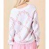 Women's FLORAL BOW VNECK SWEATER - Mainstrip - 2 of 4