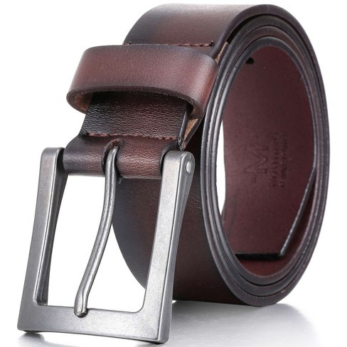 Mio Marino | Men's Intrepid Casual Prong Belt - Mahogany, Size: 34 ...